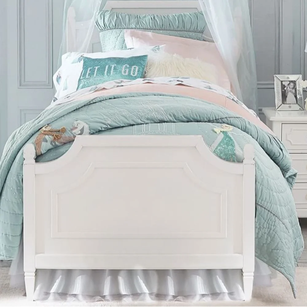 ✅Pottery Barn Kids Icy Tulle Bed Skirt